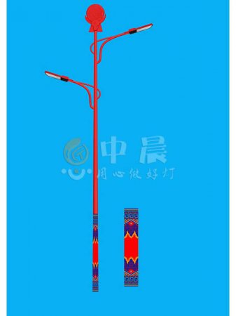 民族特色路燈-牛頭燈（市電太陽(yáng)能雙用）